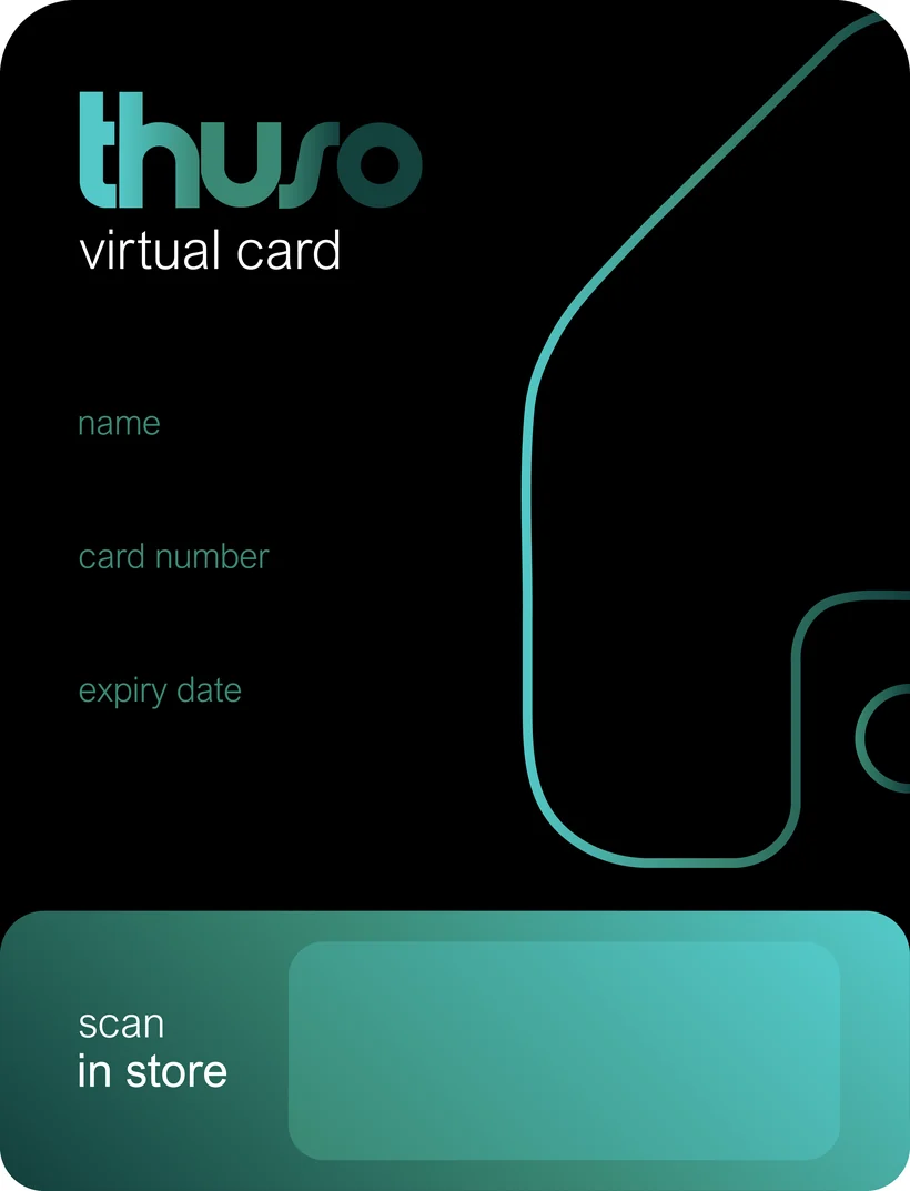 The Thuso virtual rewards card